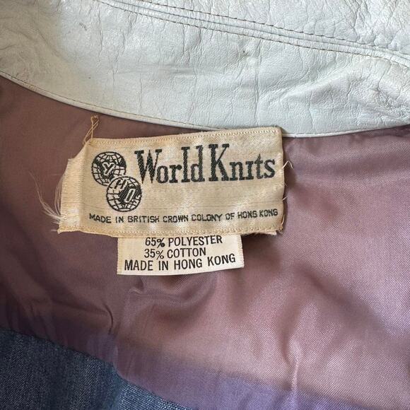 Vintage worldknits denim leather - Picture 3 of 8